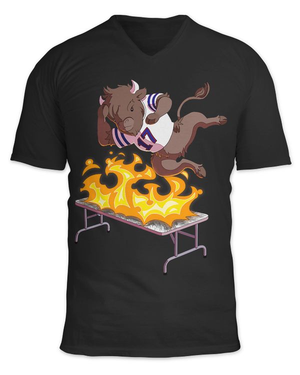 Flying Buffalo Smashing Table