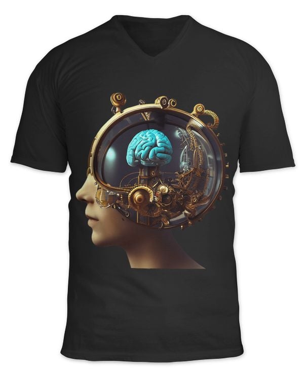 A SciFi Baroque Mechanized Brain Concept Of Anatomically