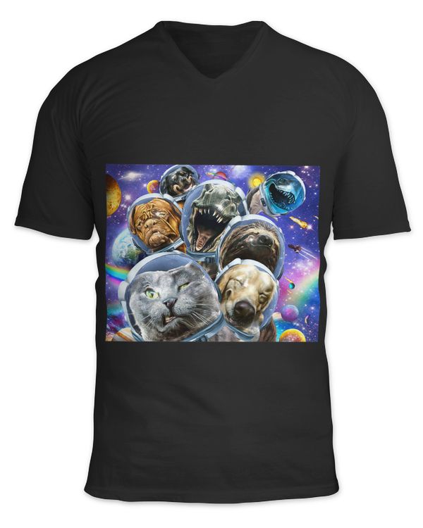 Unisex Jersey SS V-Neck T-Shirt