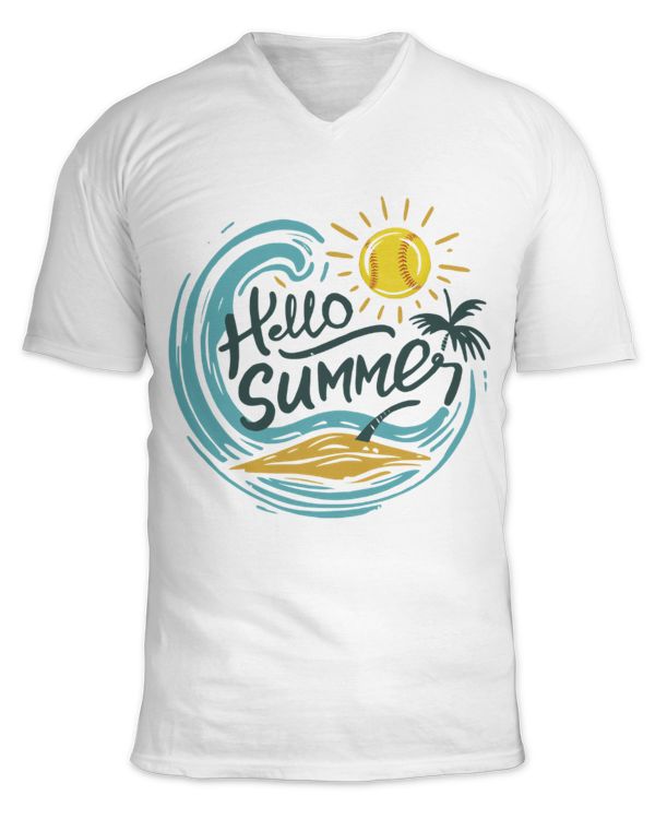 Unisex Jersey SS V-Neck T-Shirt