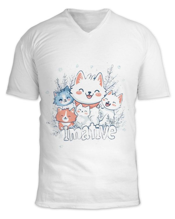 Unisex Jersey SS V-Neck T-Shirt