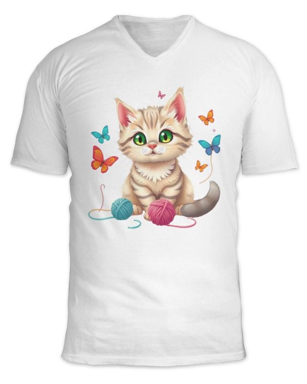 Unisex Jersey SS V-Neck T-Shirt