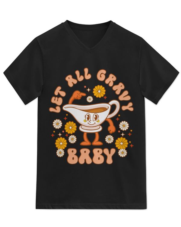 Unisex Jersey SS V-Neck T-Shirt