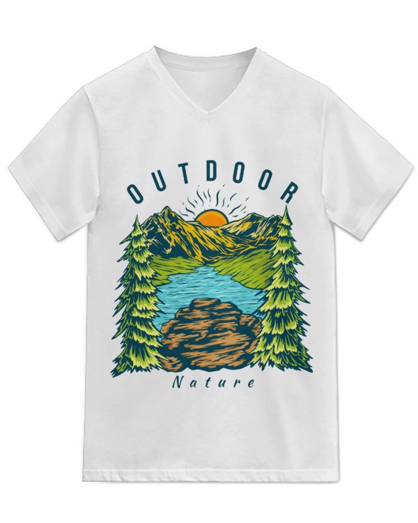 Unisex Jersey SS V-Neck T-Shirt