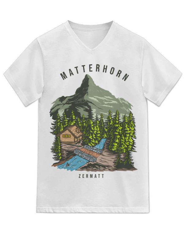Unisex Jersey SS V-Neck T-Shirt