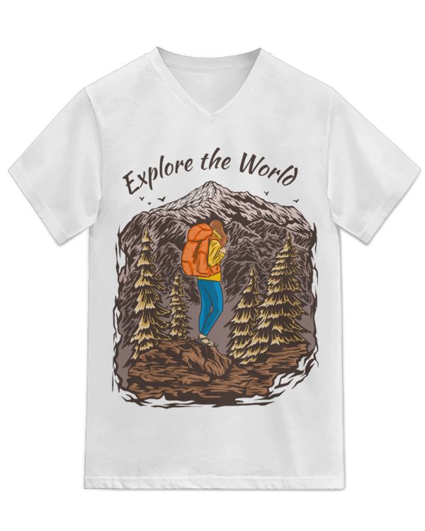 Unisex Jersey SS V-Neck T-Shirt