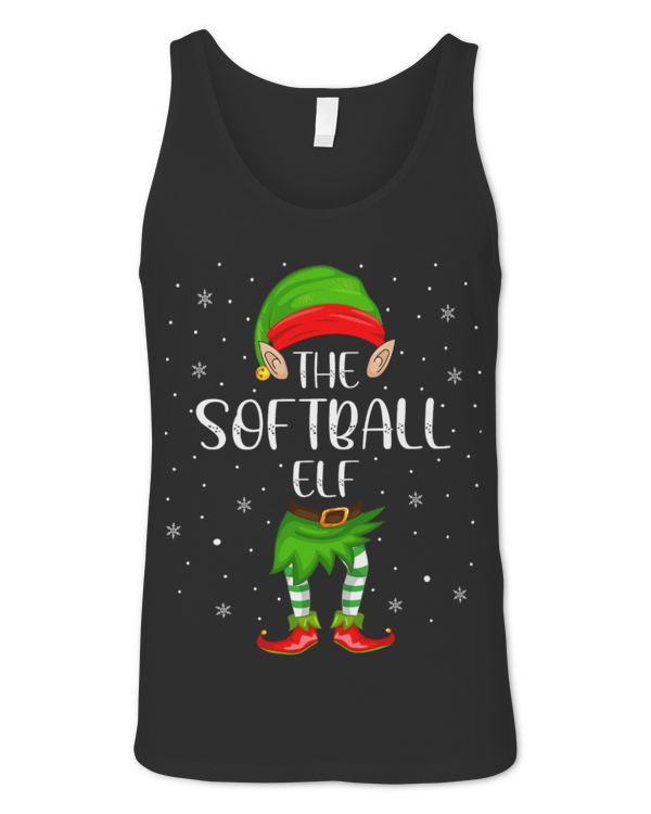 Cute Softball Elf Xmas Party Matching Family Christmas Cute Softball Elf Xmas Party Matching Family Christmas