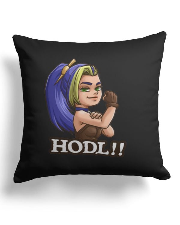 Paper hand - pillow crypto