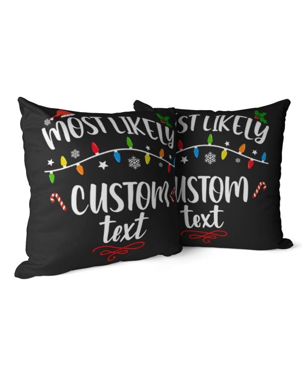 Cotton Drill Pillow (Dual Sided)