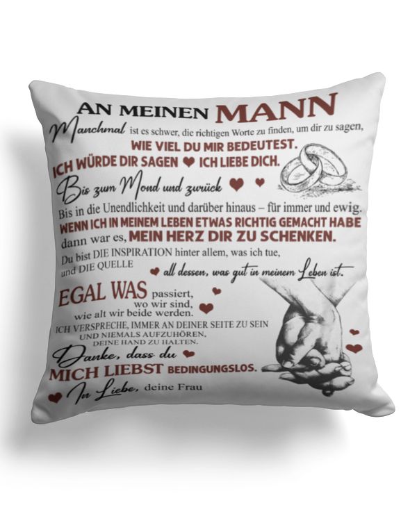GE - AN MEINEN MANN Danke, dass du MICH LIEBST BEDINGUNGSLOS deine Frau