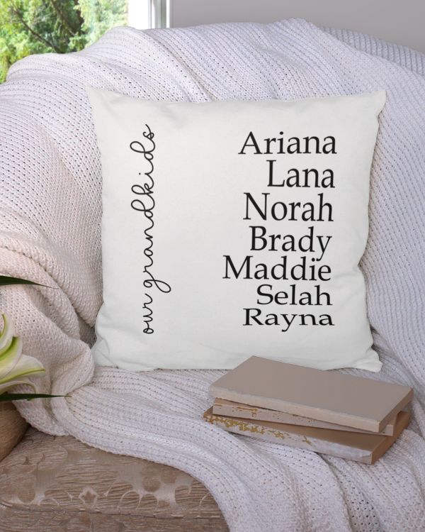 Custom Our Grandkids Pillow