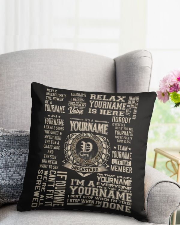 Cotton Drill Pillow (Dual Sided)