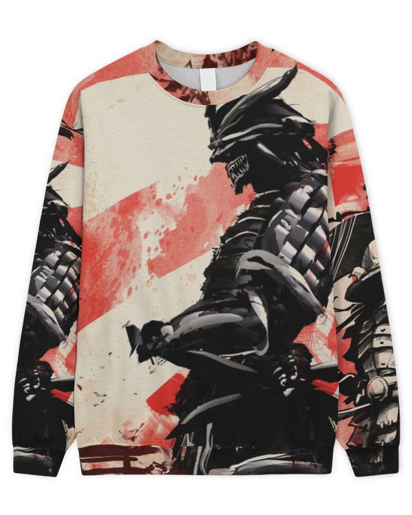 Japanese Samurai Sweater Shirt 01