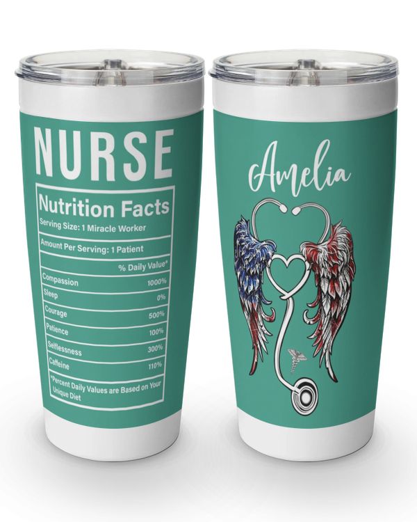 Personalized Custom Nurse Facts Tumbler