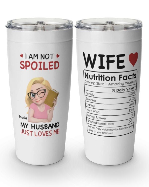 Miah2223 I'm Not Spoiled My Husband Just Loves Me Drinkware