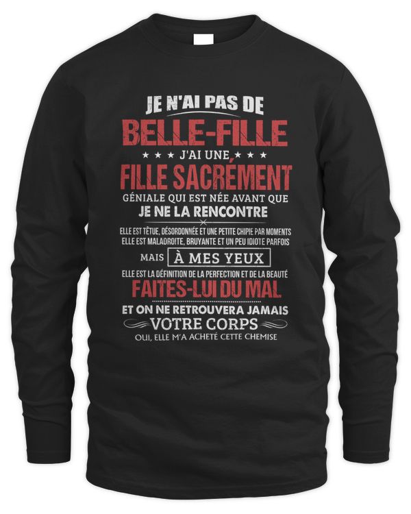 JE N'AI PAS DE BELLE FILLE J'AI UNE FILLE SACREMENT