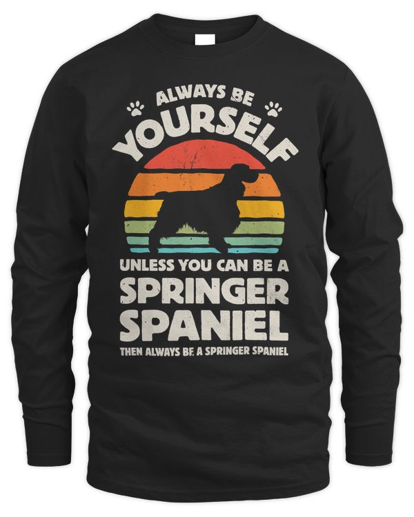 Always Be Yourself English Springer Spaniel Retro Vintage T-Shirt