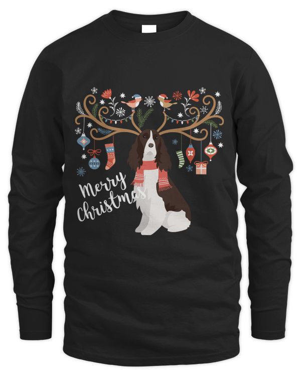 English Springer Spaniel Dog Christmas Sweatshirt