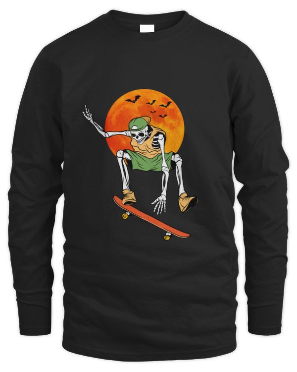 roller skating Skeleton- halloween hoodie shirt , Sweater shirt , long sleeve, T-shirt