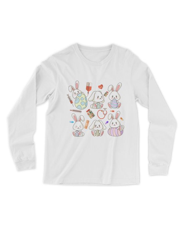 Cute Nurse Bunnies Easter's Day Shirt, Nurse Shirt, Nurse Gift, Nurse Easter Shirt, Nurse Easter 2023 Tshirt, Nurse Easter Day, Easter Day