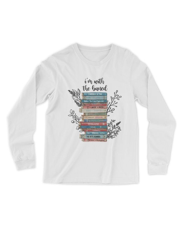 I'm With The Banned Shirt, Reading Teacher Shirt, Bookish Banned Books Hoodie For Bookworms, Banned Books Week Gift, Librarian Gift