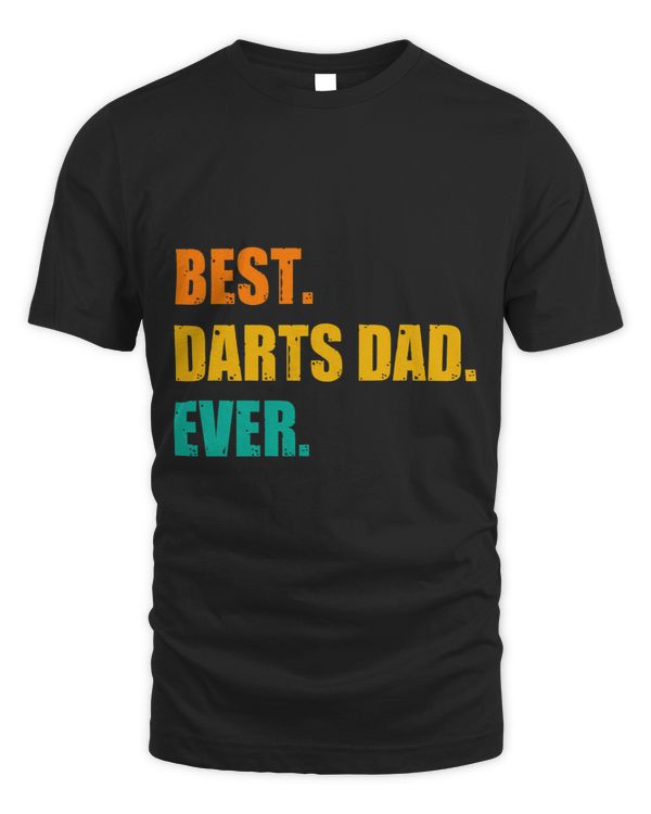 Mens Best Darts Dad Ever Dart Player Dart Board Bullseye 180