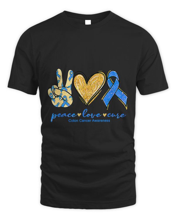 Peace Love Cures Ribbon Colon Cancer Awareness Supporter