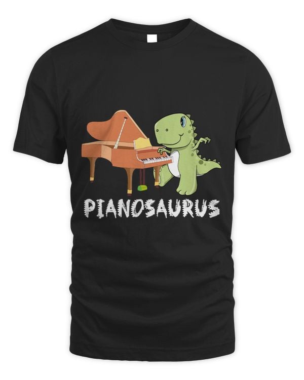 Piano Shirt Kids Pianist Gift Dinosaur Music Piano