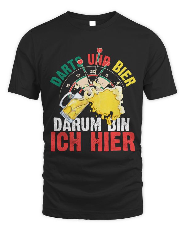 Mens Darts and Bier um um ich hier Bullseye Funny Dart