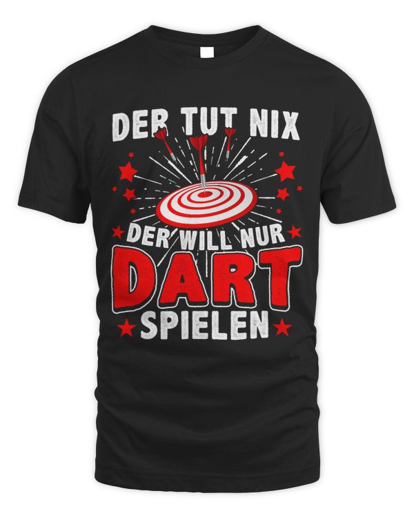 Mens Darts Der Tut Nix Der Will nur Dart Spielen Saying