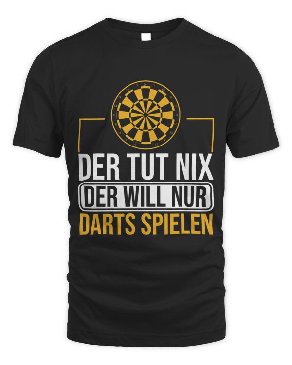 Mens Der tut nix der will nur Darts Spielen Dart Player Dart
