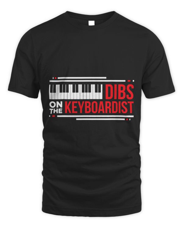 Mens Dibs On The Keyboardist Funny Keyboarder Keyboard Lover