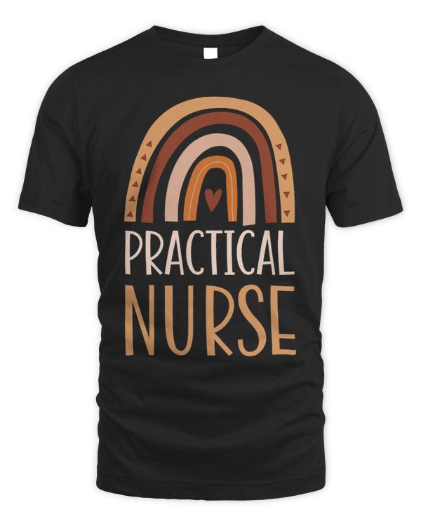 Practical Nurse Nursing School Trendy Bohemian Rainbow Boho