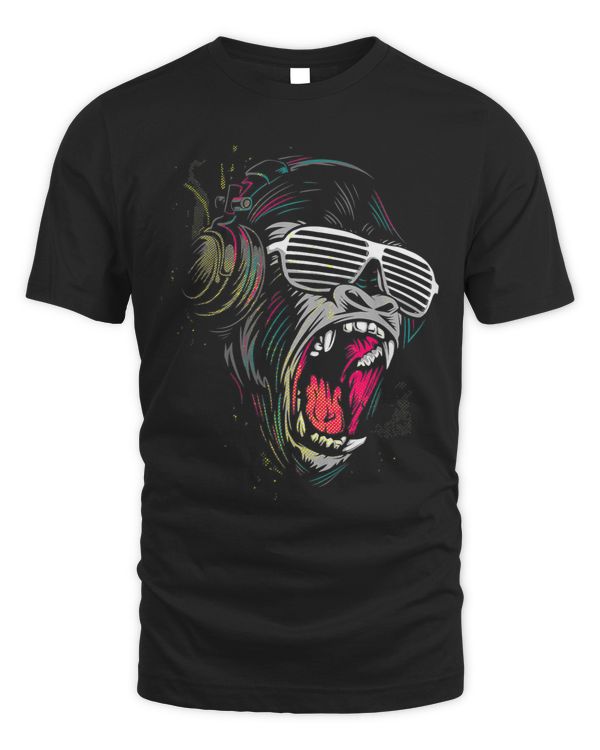 Monkey Lover Funny Gorilla Monkey Ape Headphones