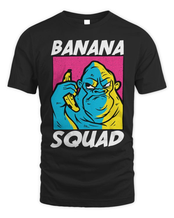 Monkey Lover Funny Monkey Banana Squad Attire For Banana Lover