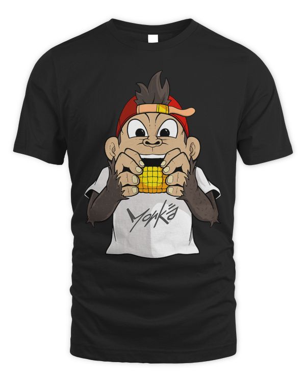 Monkey Lover Funny monkey with corn on the cob