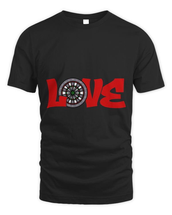 Love Graphic Dart Player Darts Dartboard Triple 20 Bullseye 5