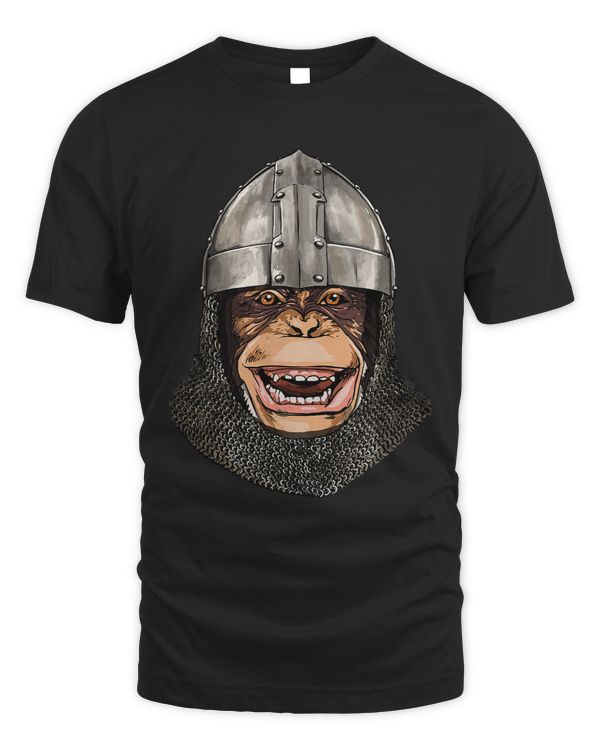 Monkey Lover Medieval Knight Templar Renaissance Monkey Lover