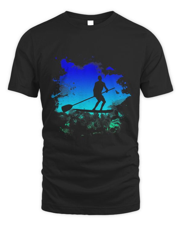 Standup Paddleboard With Unique Splash Design