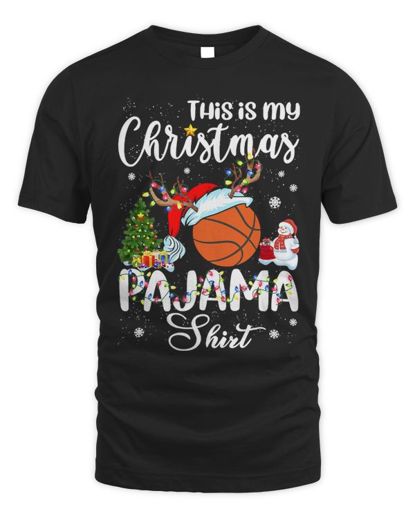 Basketball Lover This Is My Christmas Pajama Basketball Team 148 Basketball