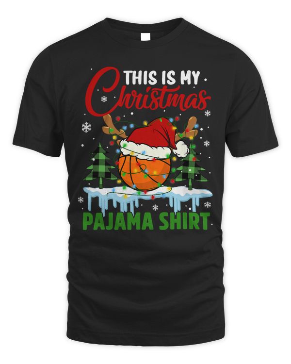 Basketball Lover This is My Christmas Pajama Basketball Christmas Light 160 Basketball