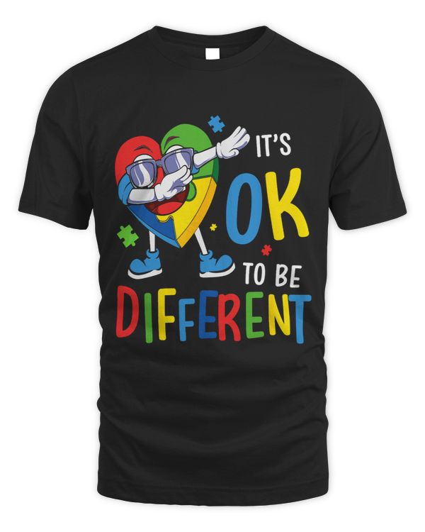 Autism Awareness Heart Dabbing Acceptance Men Women Kids