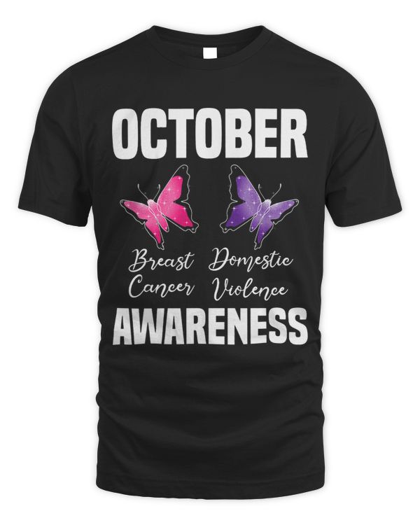 Breast Cancer And Domestic Violence Awareness Butterfly 1