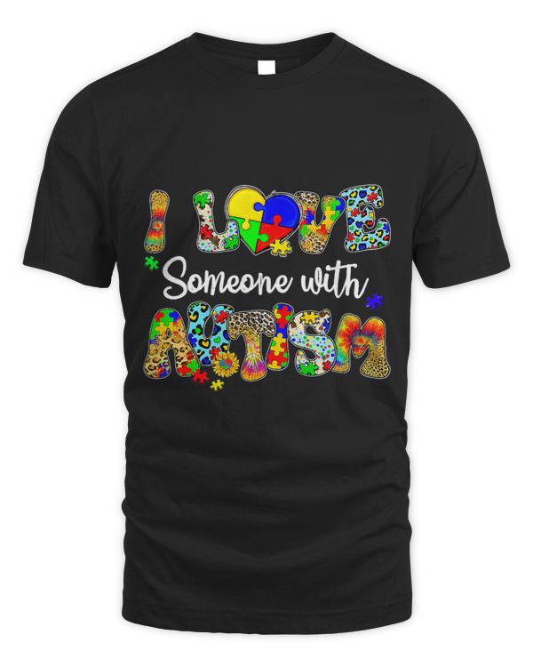 Autism Awareness I Love Someone With Autism Heart Puzzle