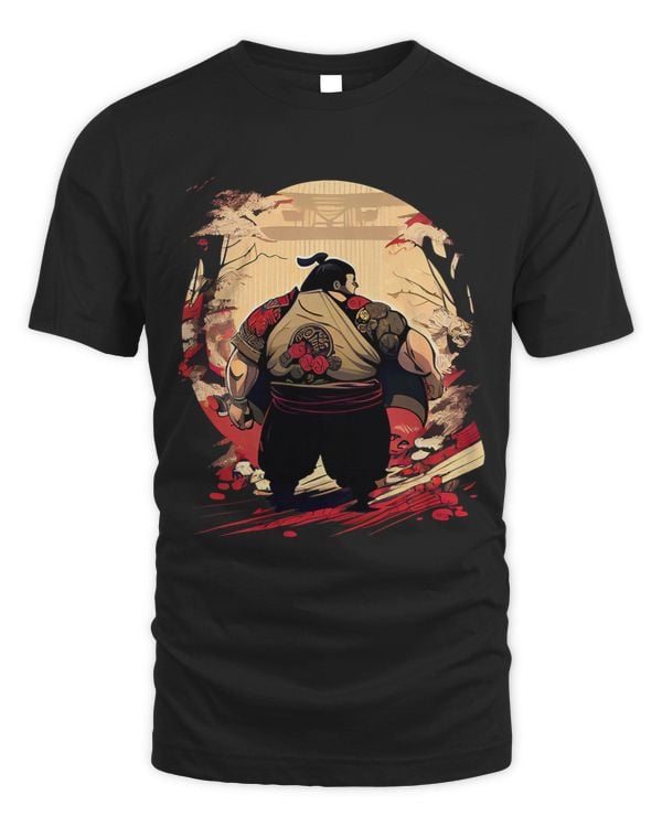 Japan Sumo Art Zen Meditation Sumo Wrestler