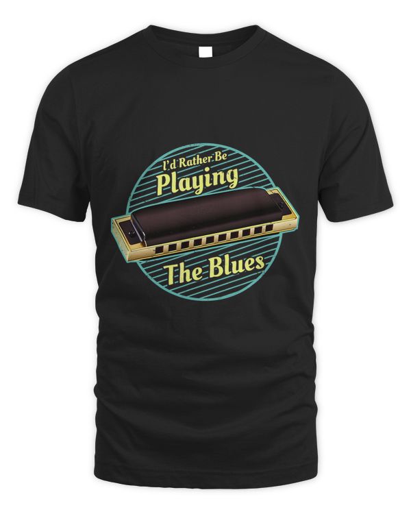 Modern Blues Harmonica Jazz Music Gift Rather Playing Blues
