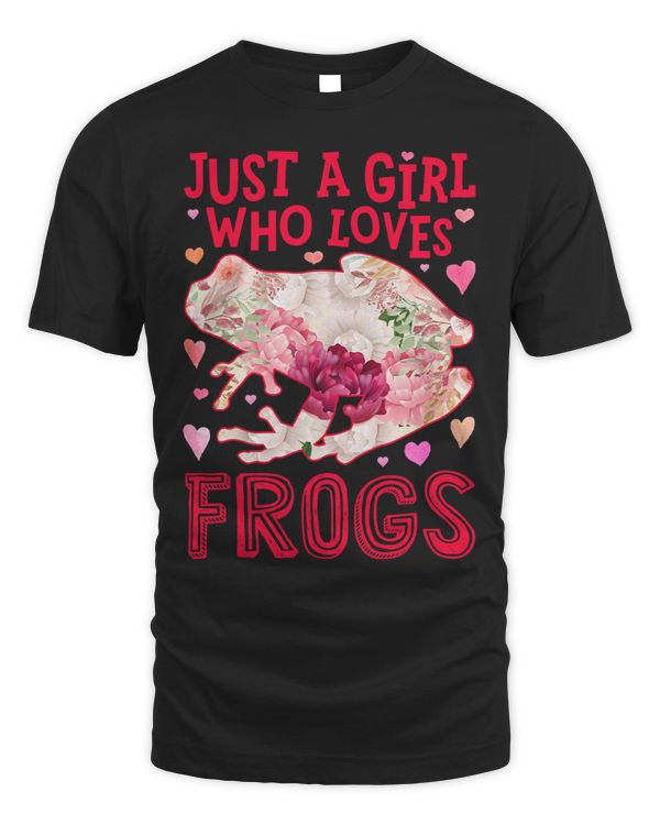 Frog Just A Girl Who Loves Frogs Amphibians Flower Floral
