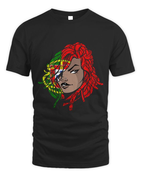 Portugal Dreadlocks Woman Portuguese Roots Portugal Flag