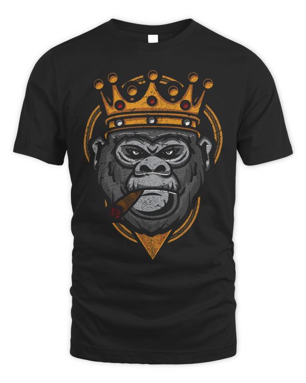 Monkey Lover Ape Zookeeper Primatologist Gorilla Alpha Crown Cigar