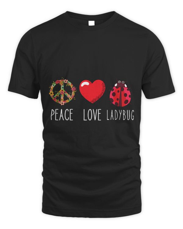 Ladybug Flower Heart Love Peace Ladybug Ladybug Lover